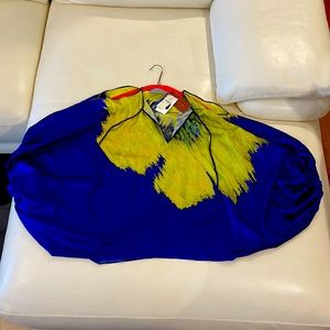 Silvia Tcherassi new never worn vibrant royal blue and yellow